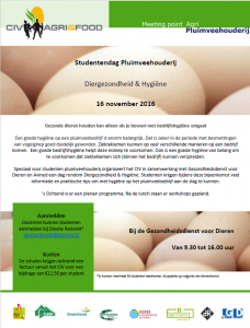 Uitnodiging_landelijke_studentendag_pluimveehouderij_16_november_2016_locatie_Gezondheidsdienst_voor_Dieren_Deventer_thema_diergezondheid_en_hygiene