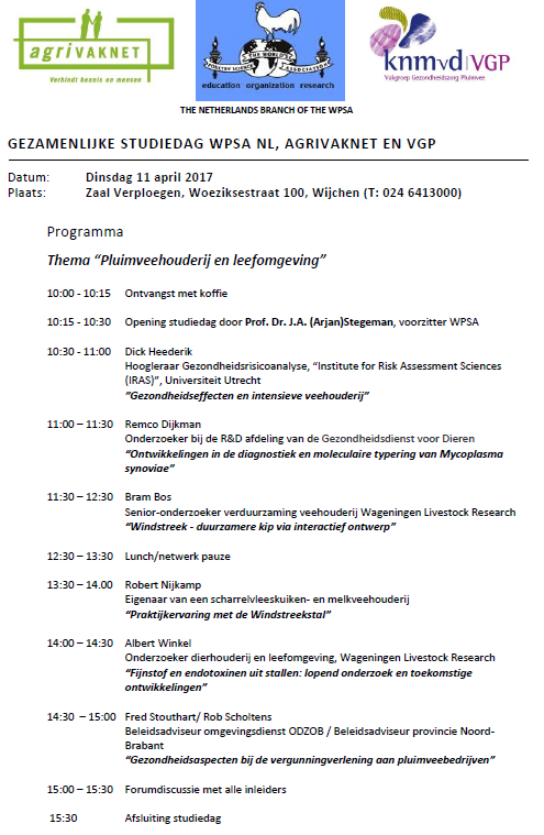 WPSA Studiedag 2017 Afbeelding Programma