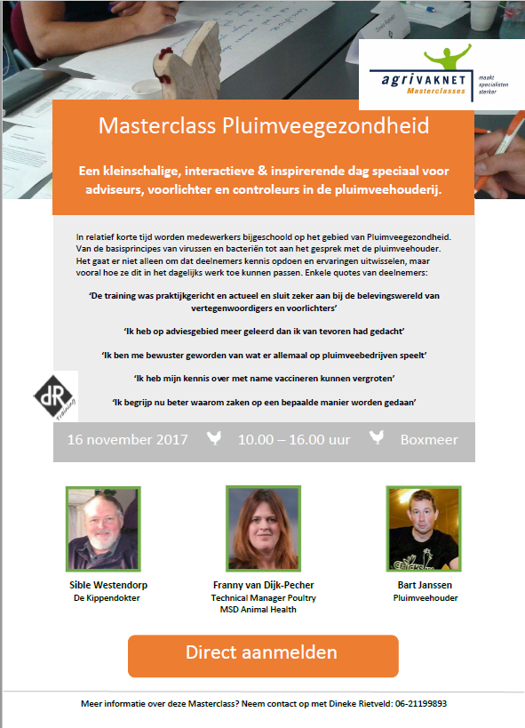 Flyer Masterclass Pluimveegezondheid 