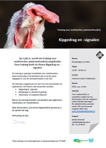 Flyer Training Kipgdrag en -signalen