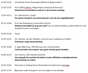 Programma 4e Romijn Lezing Pluimveehouderij WPSA